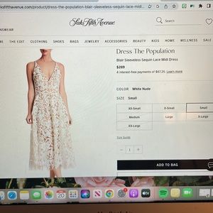 Dress the Population Blair Sleeveless Sequin Lace Midi Dress